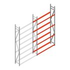 Bandenstelling grootvak AR 3000x1610x400mm (hxbxd) 4 niveaus aanbouwsectie