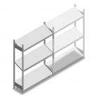 Legbordstelling met schuine legborden Heavy Duty 2000x1300x400mm (hxbxd) 3 niveaus 150 kg beginsectie