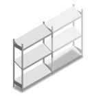 Legbordstelling met schuine legborden Heavy Duty 2000x1300x400mm (hxbxd) 3 niveaus 150 kg beginsectie
