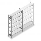 Legbordstelling Heavy Duty 2000x1300x300mm (hxbxd) 6 niveaus 150 kg beginsectie