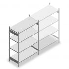 Legbordstelling Heavy Duty 2000x1300x600mm (hxbxd) 4 niveaus 150 kg beginsectie