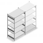 Legbordstelling Heavy Duty 2500x1300x800mm (hxbxd) 5 niveaus 150 kg beginsectie