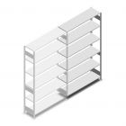 Legbordstelling Heavy Duty 2500x1300x400 mm (hxbxd) 6 niveaus 150 kg aanbouwsectie