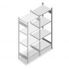 Legbordstelling Heavy Duty 2000x750x500mm (hxbxd) 4 niveaus 150 kg aanbouwsectie