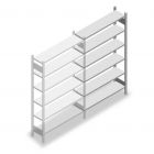 Legbordstelling Heavy Duty 2000x1300x300mm (hxbxd) 6 niveaus 150 kg aanbouwsectie