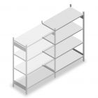 Legbordstelling Heavy Duty 2000x1300x600mm (hxbxd) 4 niveaus 150 kg aanbouwsectie