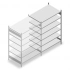 Legbordstelling Heavy Duty 2000x1300x800mm (hxbxd) 6 niveaus 150 kg aanbouwsectie