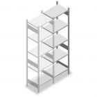 Legbordstelling Heavy Duty 2500x750x500mm (hxbxd) 5 niveaus 150 kg aanbouwsectie