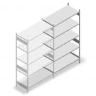 Legbordstelling Heavy Duty 2500x1300x600mm (hxbxd) 5 niveaus 250 kg aanbouwsectie