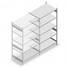 Legbordstelling Heavy Duty 2500x1300x800mm (hxbxd) 5 niveaus 150 kg aanbouwsectie