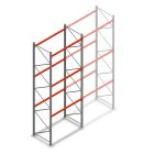 Palletstelling AR T2 5000x1850x1100mm (hxbxd) 3 niveaus 2530kg/niv beginsectie met voorgemonteerde frames