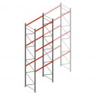 Palletstelling AR T2 6000x1850x1100mm (hxbxd) 3 niveaus 2530kg/niv beginsectie met voorgemonteerde frames