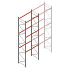 Palletstelling AR T2 6000x1850x1100mm (hxbxd) 3 niveaus 2530kg/niv beginsectie met voorgemonteerde frames