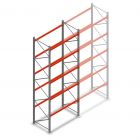 Palletstelling AR T2 5000x1850x1100mm (hxbxd) 5 niveaus 2530kg/niv beginsectie met voorgemonteerde frames