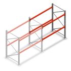 Palletstelling AR T2 2000x1850x1100mm (hxbxd) 2 niveaus 2530kg/niv aanbouwsectie met voorgemonteerde frames