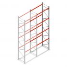 Palletstelling AR T2 6000x1850x1100mm (hxbxd) 4 niveaus 2530kg/niv aanbouwsectie met voorgemonteerde frames