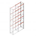 Palletstelling AR T2 8000x1850x1100mm (hxbxd) 4 niveaus 2530kg/niv aanbouwsectie met voorgemonteerde frames