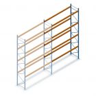 Gebruikte JH MPB palletstelling 6400x3600x1100 mm (hxbxd) 4 niveaus aanbouwsectie