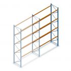 Gebruikte Esmena palletstelling 5000x2700x1100 mm (hxbxd) 4 niveaus aanbouwsectie