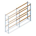 Gebruikte Esmena palletstelling 4200x3600x1050 mm (hxbxd) 3 niveaus aanbouwsectie