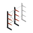 Medium draagarmstelling BR enkelzijdig 2500x1250x600mm (hxbxd) 3 niveaus beginsectie 290/arm