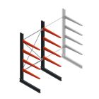 Medium draagarmstelling BR enkelzijdig 2500x1250x1000mm (hxbxd) 4 niveaus beginsectie 275/arm