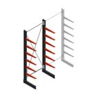Medium draagarmstelling BR enkelzijdig 3000x1250x600mm (hxbxd) 6 niveaus beginsectie 425/arm