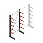 Medium draagarmstelling BR enkelzijdig 3000x1500x600mm (hxbxd) 5 niveaus beginsectie 290/arm