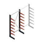 Medium draagarmstelling BR enkelzijdig 3000x1500x600mm (hxbxd) 6 niveaus beginsectie 425/arm