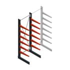 Medium draagarmstelling BR enkelzijdig 3000x1000x800mm (hxbxd) 6 niveaus beginsectie 340/arm