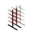 Medium draagarmstelling BR dubbelzijdig 3000x750x800mm (hxbxd) 4 niveaus beginsectie 220/arm