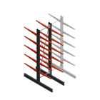 Medium draagarmstelling BR enkelzijdig 3000x750x800mm (hxbxd) 5 niveaus beginsectie 220/arm