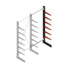Medium draagarmstelling BR enkelzijdig 3000x1250x600mm (hxbxd) 6 niveaus aanbouwsectie 290/arm