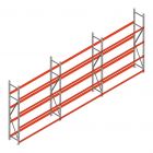 Voordeelrij bandenstelling grootvak AR 2500x6230x400mm (hxbxd) 4 niveaus