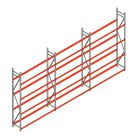 Voordeelrij bandenstelling grootvak AR 3000x6230x500mm (hxbxd) 4 niveaus