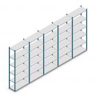 Voordeelrij legbordstelling Medium Duty 2500x5000x400 mm (hxbxd) 6 niveaus blauw