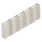 Voordeelrij gebruikte Schaefer R3000 legbordstelling 2970x6580x600mm (hxbxd) 8 niveaus