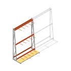 Stelling voor verticale opslag AR enkelzijdig 3000x1850x900 mm (hxbxd) 3 niveaus beginsectie
