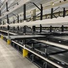 Gebruikte treklade voor palletstelling 1200x800 mm 300kg antraciet