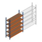 Grootvakstelling Kimer 2250x1500x600 mm (hxbxd) 5 niveaus beginsectie met voorgemonteerde frames