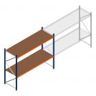 Grootvakstelling Kimer 1750x2250x800 mm (hxbxd) 2 niveaus beginsectie met voorgemonteerde frames