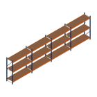 Voordeelrij grootvakstelling Kimer 1750x6250x600 mm (hxbxd) 3 niveaus