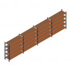 Voordeelrij grootvakstelling Kimer 1750x6250x600 mm (hxbxd) 5 niveaus