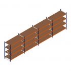 Voordeelrij grootvakstelling Kimer 1750x6250x800 mm (hxbxd) 4 niveaus