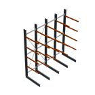 Voordeelrij zware draagarmstelling enkelzijdig 5000x4100x1500mm (hxbxd) 4 niveaus
