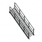 Steektrap, Industriële Trap 3500x1200 mm (hxb)