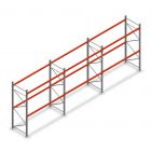 Voordeelrij palletstelling AR T2 2500x8420x1100mm (hxbxd) 2 niveaus 3636kg/niv