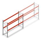 Palletstelling AR T2 2500x3600x1100mm (hxbxd) 2 niveaus 3004kg/niv beginsectie