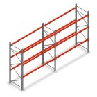 Combideal palletstelling AR T2 3500x5640x1100 mm (hxbxd) 3 niveaus 3636kg/niv met voorgemonteerde frames