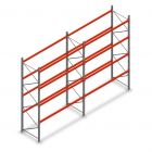 Combideal palletstelling AR T2 4000x5640x1100 mm (hxbxd) 4 niveaus 2844kg/niv met voorgemonteerde frames